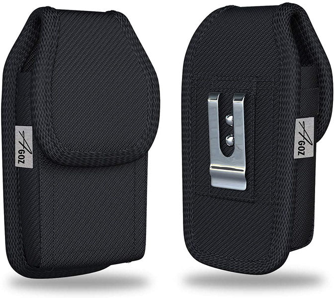 LG K92 Canvas Case Pouch with Metal Belt Clip