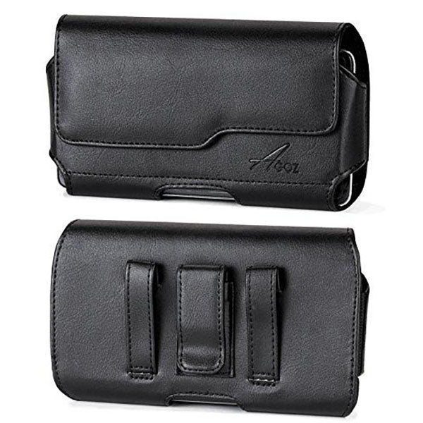 Leather Belt Clip Case for Kyocera Brigaider with Magnetic Closure