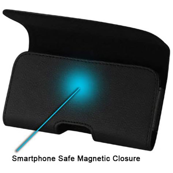 Magnetic Leather Case with Belt Clip for Motorola Moto G7 Play