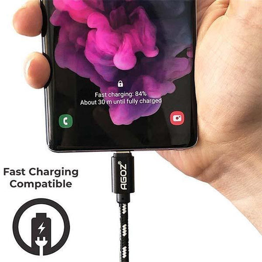 USB-C Fast Charger Cable for Kyocera DuraForce Pro 2, DuraXV Extreme, DuraXE Epic E4830.