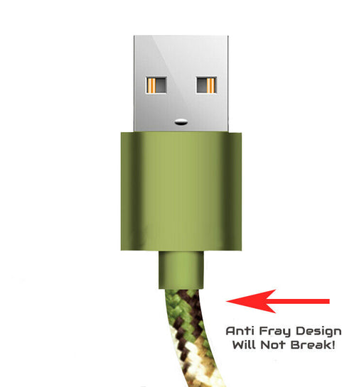 Camo USB C Cable Fast Charger for LG Wing, Q70, K51, V60 ThinQ, G8 X ThinQ, Stylo 5, Stylo 4/4+, G8 Thinq, G7 Thinq, V50 Thinq, V40 Thinq, V35 Thinq, K30, Velvet, Reflect