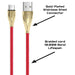 Gold/Red USB-C Cable Fast Charger