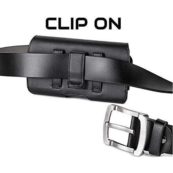 Magnetic Leather Belt Clip Holster for iPhone 12 Mini