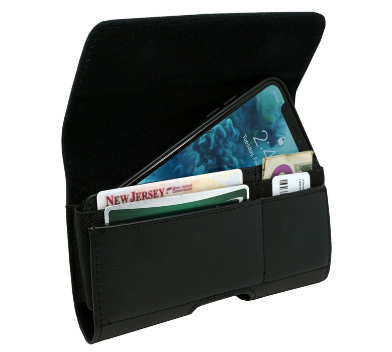 LG Q70 Leather Case with Card Holder
