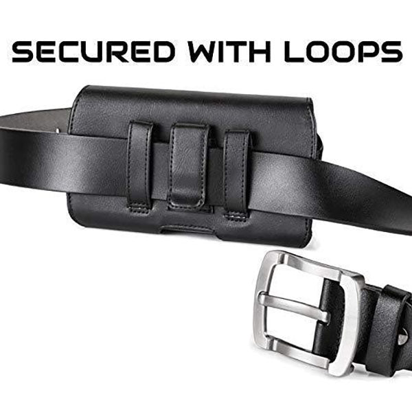 Leather Belt Clip Case for Motorola Edge Plus
