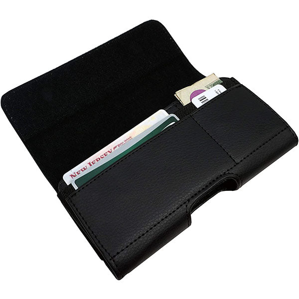Leather Jitterbug Smart Wallet Holster with Card Holder
