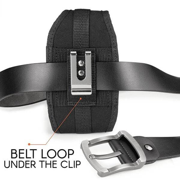 Rugged Belt Clip Case for LG K20 with Card Holder