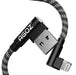 MFi Certified USB-A to Lightning Right-Angle iPhone Cable