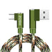 Camo 90 degree USB-C Charger Game Cable