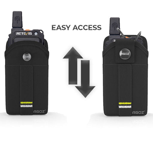 Durable Retevis RT27 Two-Way Radio Case with Snap Closure